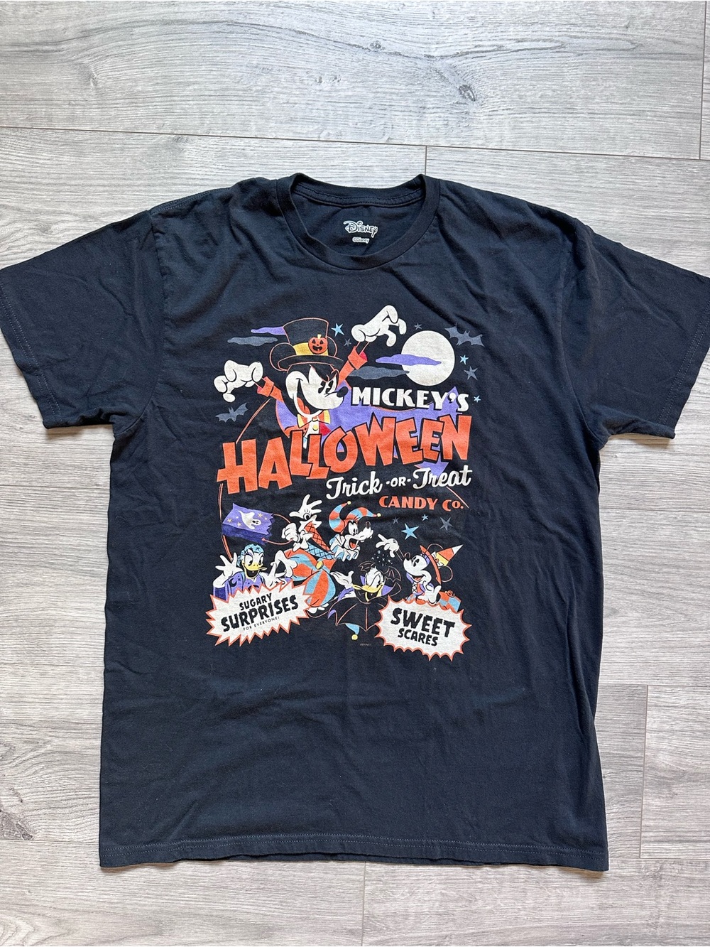 Disney Black Halloween Mickey & Friends Graphic Tee